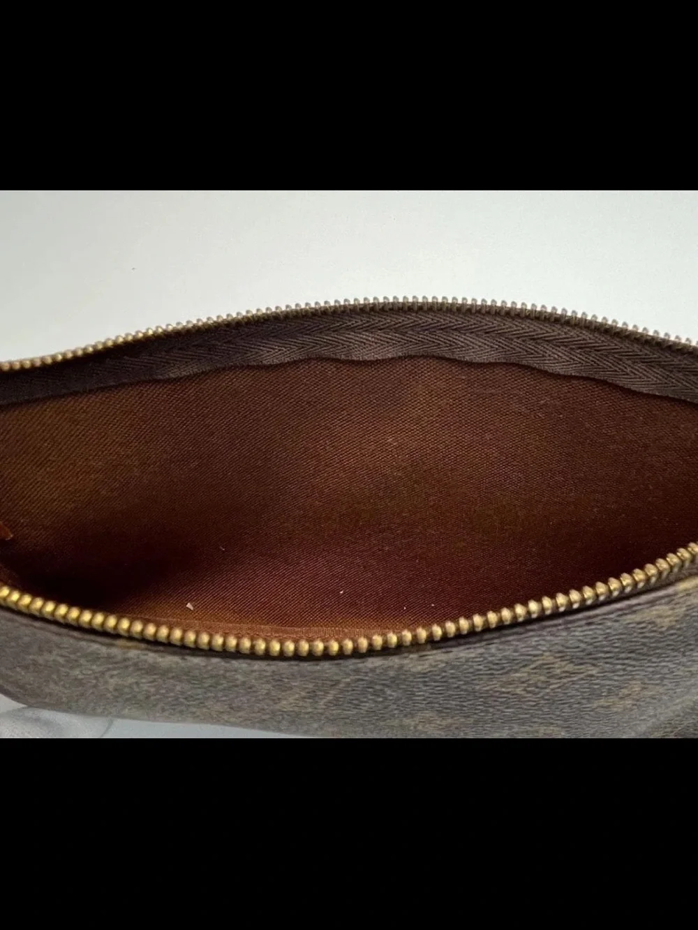 Louis Vuitton Brown Monogram Canvas Pochette Accessoires Shoulder Bag